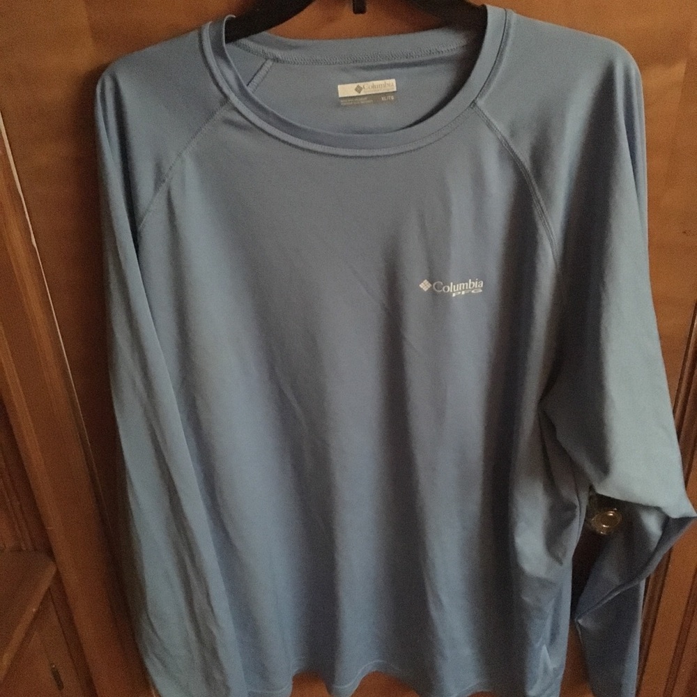 Columbia L/S PFG Light Blue